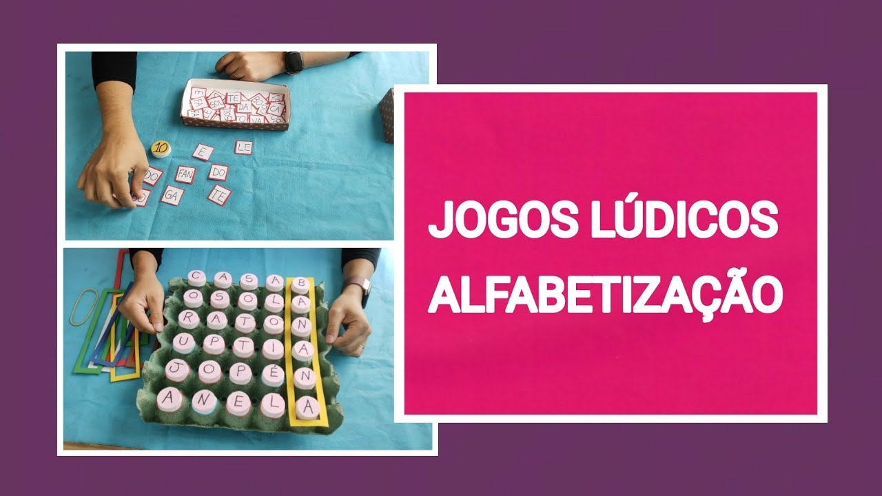 10 JOGOS DE ALFABETIZAÇÃO COM SUCATA E MATERIAIS BARATOS 