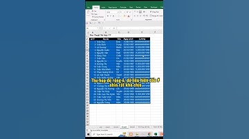 Cách thu hẹp độ rộng cột trong excel 🥰🥰🥰