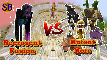 Necrosent Fusion (Enderling Invaders) vs Mutant More Monsters | Minecraft Mob Battle