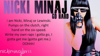 Video thumbnail of "Nicki Minaj - Go Hard Lyrics"