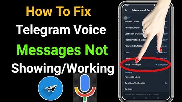 How To Fix Telegram Voice Messages Not Showing/Working || Fix telegram voice messages