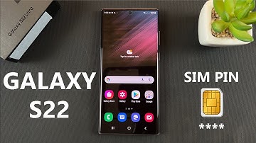 Samsung Galaxy S22 Ultra - How To Change or Remove SIM Card PIN