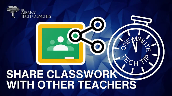 Google Classroom - Share your Classwork Page with Other Teachers