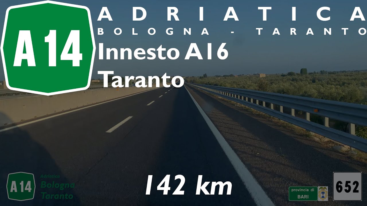 IT | Autostrada A14 Adriatica | Innesto A16 - Taranto