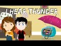 I hear thunder nursery rhyme with lyrics kids song children rhyme poon poon 2d animation 2018