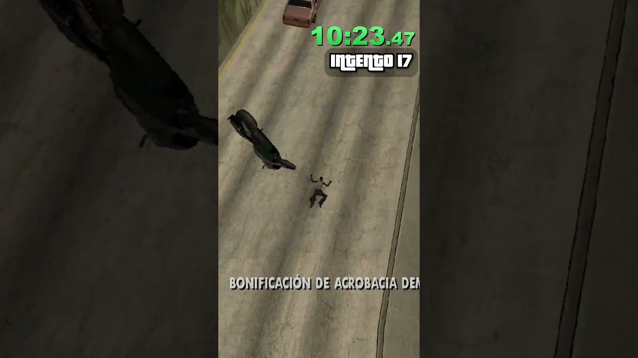 PODRAS HACER ESTE SALTO EN MOTO?? 😱#bananirou #gtasanandreas #gta6 #gta #saltos  #gtav #speedrun