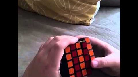 How to do the checkerboard pattern on the 2x2 and the 5x5 Rubix cube
