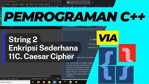 Latihan Pemrograman Dasar C++ dengan Soal TLX Basic 11C Caesar Cipher Matematikawan Kampung