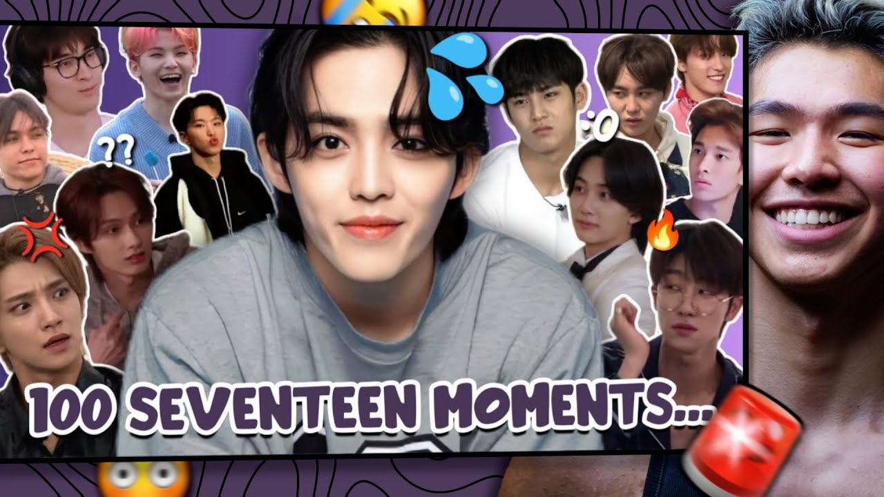 Athlete React to 100 ICONIC MOMENTS in the HISTORY of SEVENTEEN