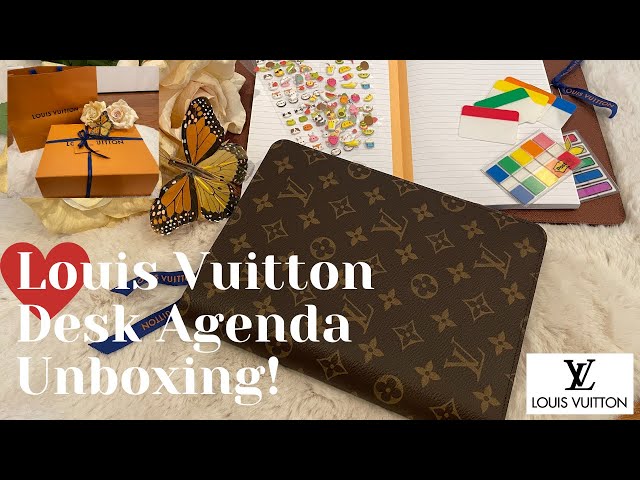 Louis Vuitton Taiga Desk Agenda Unboxing 