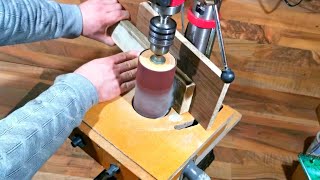 How to Make a Spinning Drum Sander for Drill Press