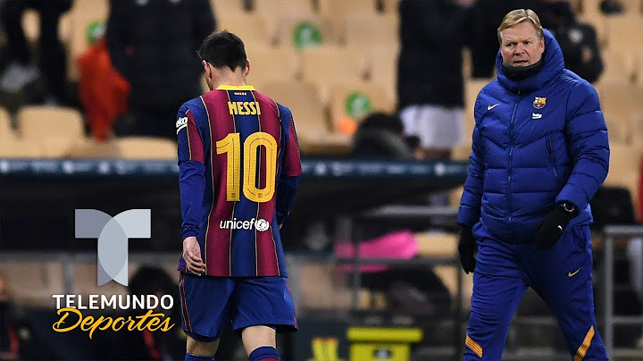 MESSI se va expulsado por primera vez con el FC Barcelona | Telemundo Deportes