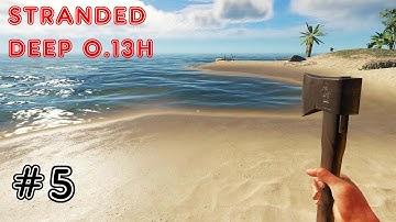 Stranded Deep 0.13H Part 5 - Gameplay Fishing, flashlights, and shark attack