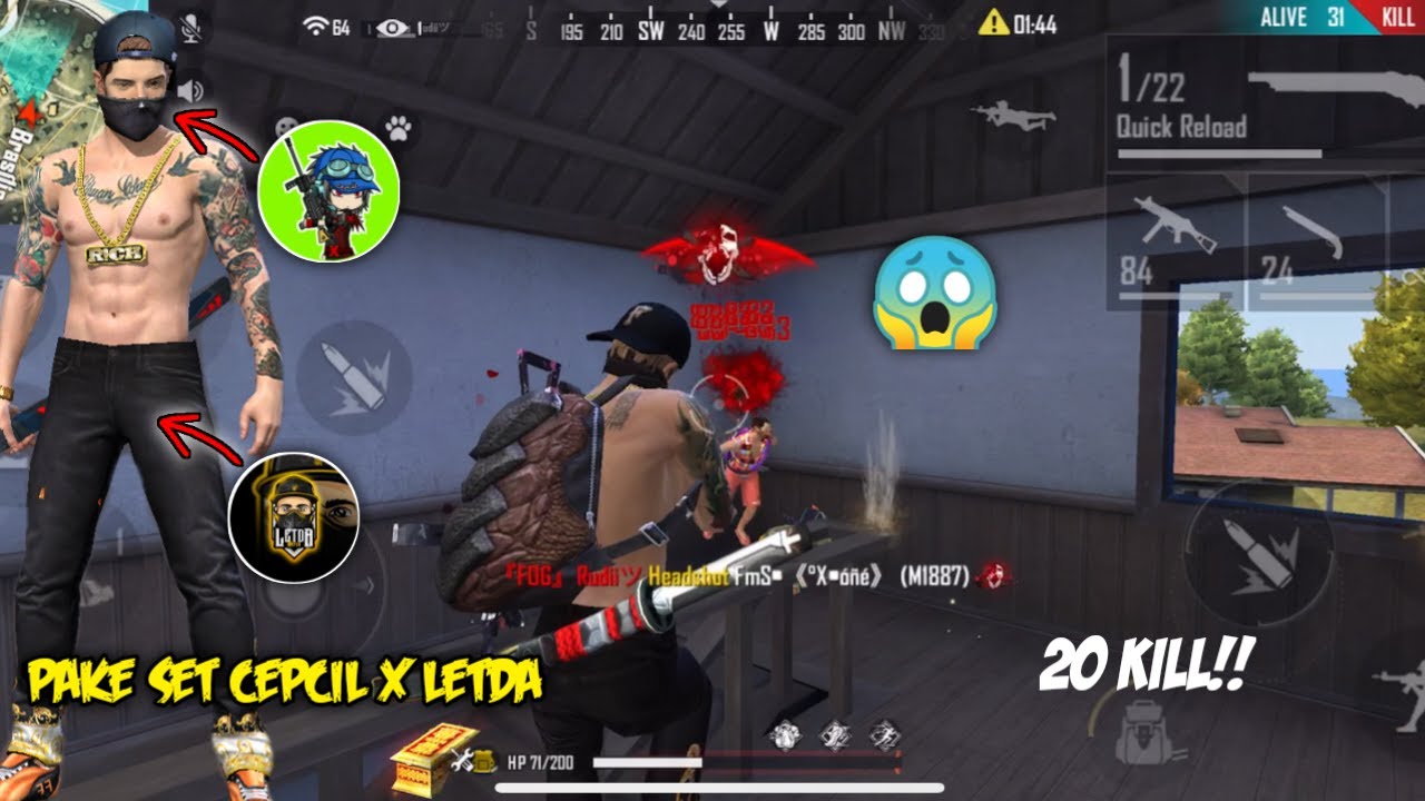 NYAMAR JADI CEPCIL X LETDA AUTO NGAMUK DI RANK SAPU BERSIH MAD DOG 20KILL YouTube