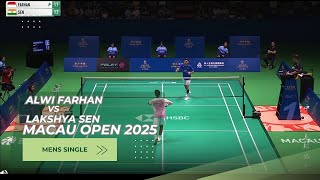 Alwi Farhan Vs Lakshya Sen Semifinal Macau Open 2025 Highlight Hd 1080p