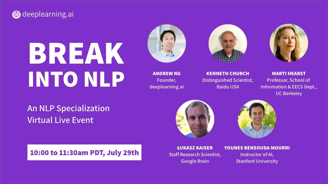 Break into NLP hosted by deeplearning.ai