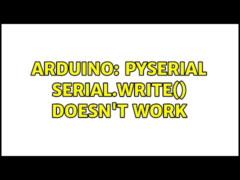 Arduino: Pyserial serial.write() doesn't work