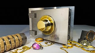 MAKING A MINI SAFE WITH COMBINATION LOCK FROM STEEL & BRASS MILLING, TURNING, EDM MACHINING