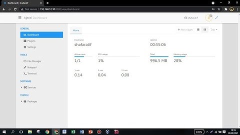Langkah-langkah Menginstalasi Control Panel Hosting Ajenti pada Debian 9 di VirtualBox