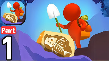 Digging Master - Gameplay Walkthrough Part 1 - Digging dinosaur bones  (Android, iOS)