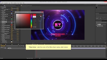 Audio React Tunnel Music Visualizer - Appearance Customization Controls