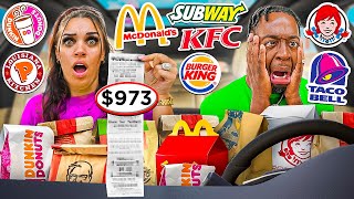 LETTING THE PERSON IN FRONT OF US DECIDE WHAT WE EAT FOR 24 HOURS!!