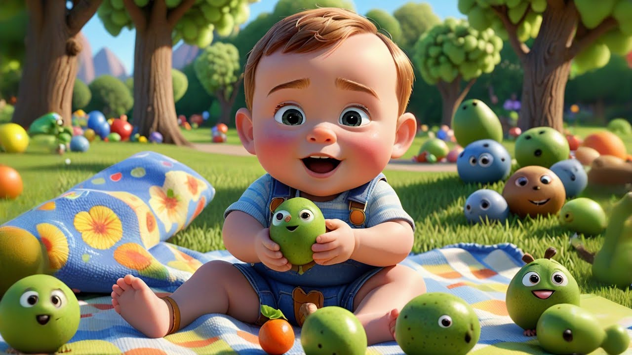 Baby Sam Eats Fruit | Healthy Eating Song for Kids | Nursery Rhymes and ...