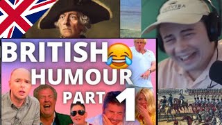 American Reacts BRITISH HUMOUR PART 1