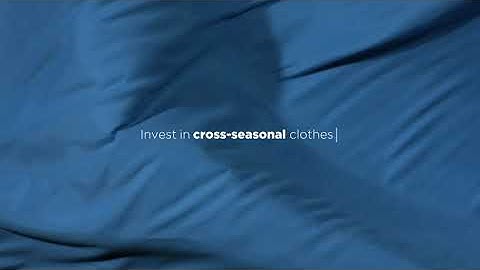 Tips on how you can create a more sustainable wardrobe