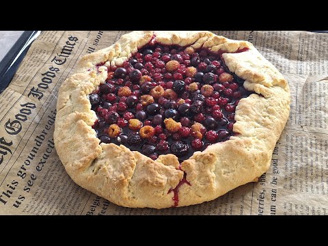 Французский песочный ПИРОГ с ЯГОДАМИ. Shortbread PIE with BERRIES.