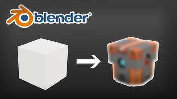 Blender Default Cube Low poly Robot| Timelapse | 3D modeling
