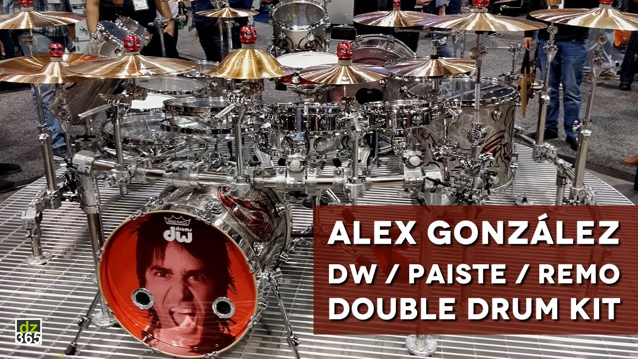 The extreme DW & Paiste drum kit of Maná drummer Alex González YouTube