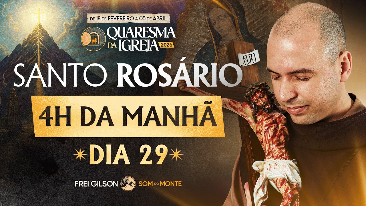 Santo Rosário | 29° Dia | Quaresma 2026 | 23/03 | 03:40 | Live Ao vivo
