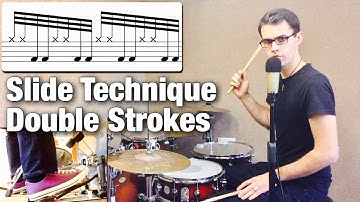 Slide Technique Application - Double Strokes | Drum Lesson