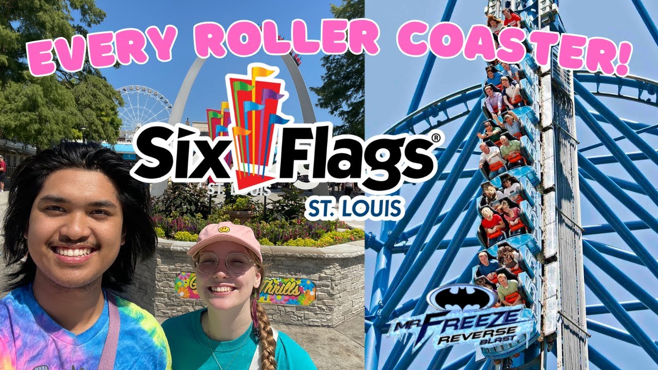 Мы прокатились на всех американских горках в Six Flags St. Louis!
