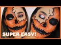 EASY Pumpkin Makeup For Halloween! | BEGINNERS