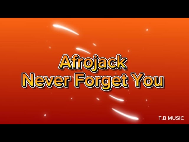 Afrojack - Never Forget You (Lyrics) Afrojack - Never Forget You (Lyrics)