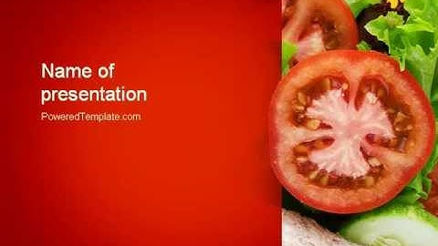 Healthy Sandwich PowerPoint Template