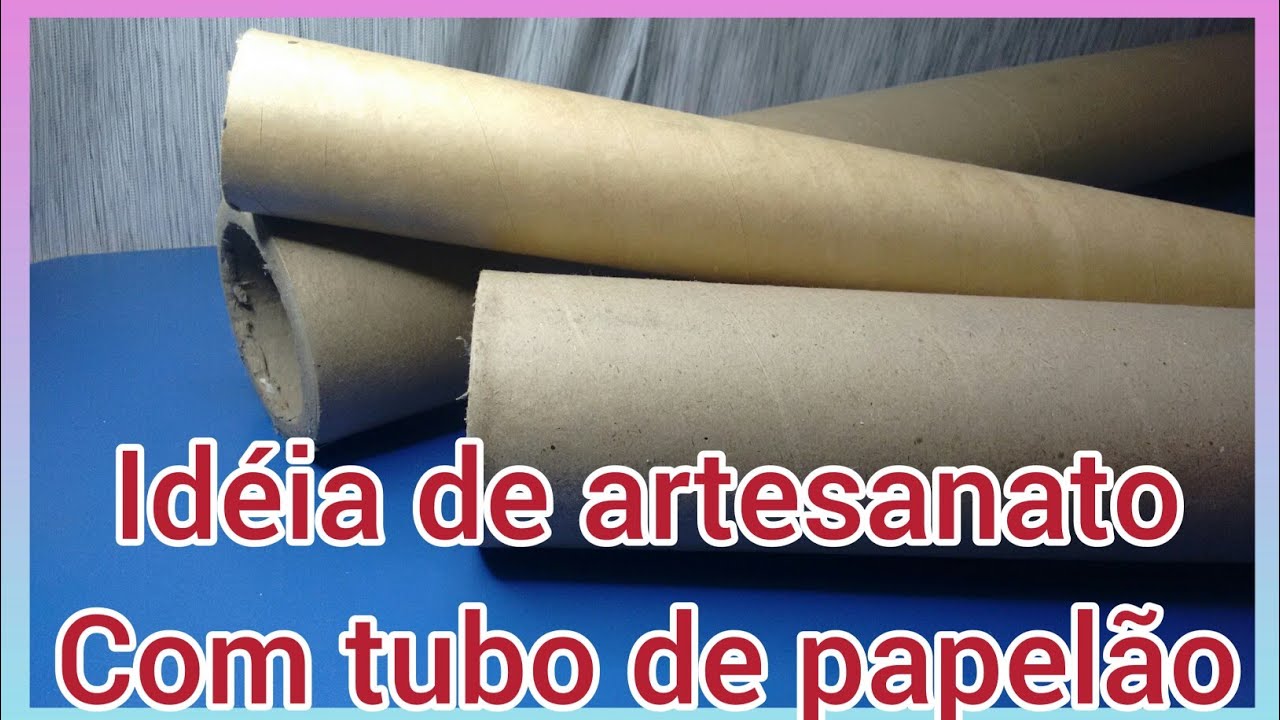 Ideia incrível com tubo de papelão