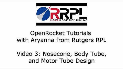 OpenRocket 3   Nosecone, Body Tube, and Motor Tube