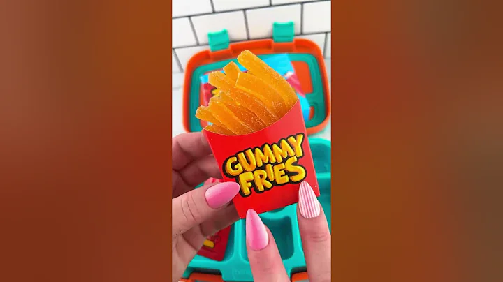 Packing School Lunch with CANDY Food *BENTO Box* Satisfying Video ASMR! #shorts #asmr 🍫🍭