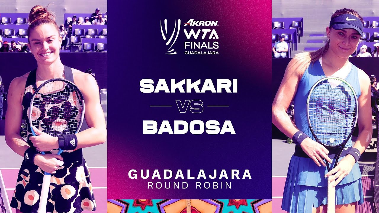 Maria Sakkari vs. Paula Badosa | WTA Finals Round Robin | WTA Match Highlights