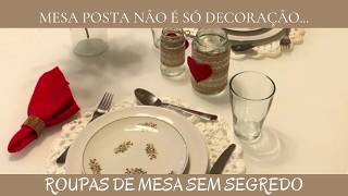 A mesa posta não é só a decoração...