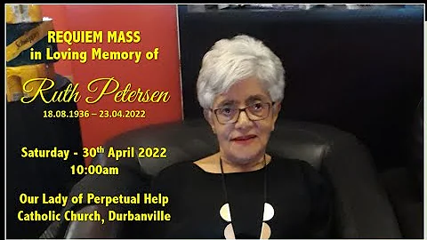 Funeral Service | Ruth Petersen (18.08.1936 - 23.0...