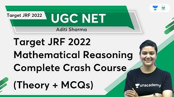 Target JRF 2022 Mathematical Reasoning Complete Crash Course (Theory+MCQs) | Aditi Sharma
