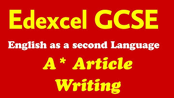 Tips for Article Writing | GCSE Edexcel English 4ES1  | Book Now