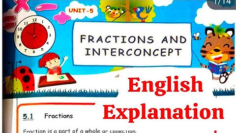 5th Std Maths Term 2 Unit 5 Fraction and Inter concept ( English explanation)
