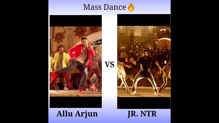 Allu arjun vs Jr ntr best dancer challenge #shorts