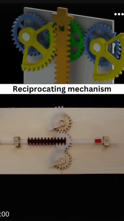 illustration design of mechanism of reciprocating mechanism animation # ...