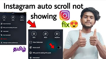 instagram auto scroll not showing / instagram reels auto scroll not showing / solution / tamil / BT